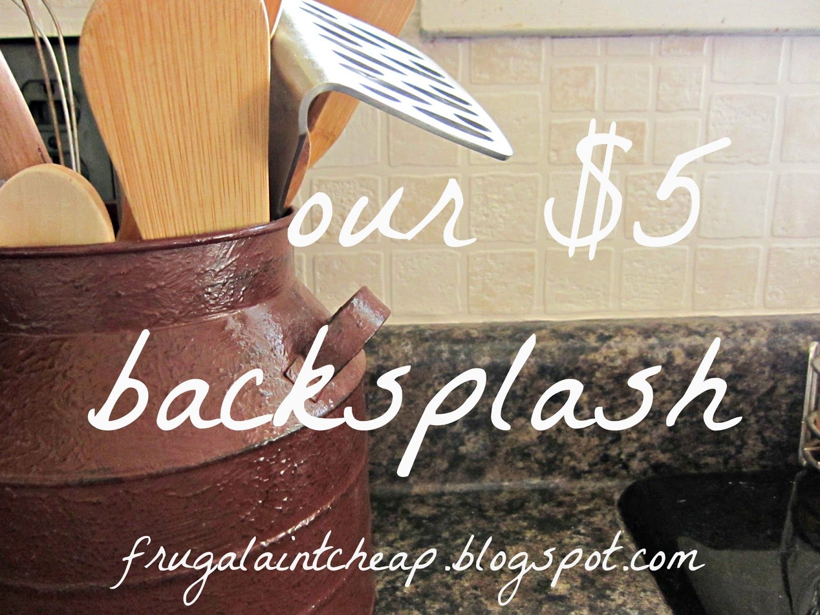 Easy Cheap Diy Kitchen Backsplash - HD Wallpaper 