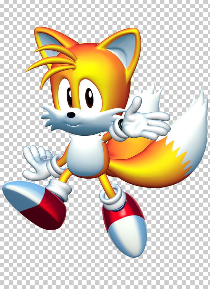 Sonic The Hedgehog 2 Sonic Cd Tails Sonic Mania Png, - Tail Cute Sonic