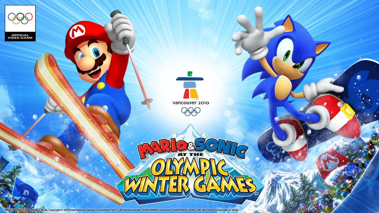 Mario Y Sonic At The Olympic Winter Games - HD Wallpaper 