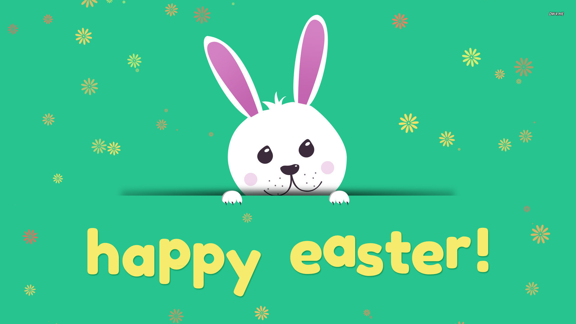 1920x1080, Happy Easter Cute Bunny Hd Free Wallpapers - Cute Easter Wallpaper Desktop - HD Wallpaper 