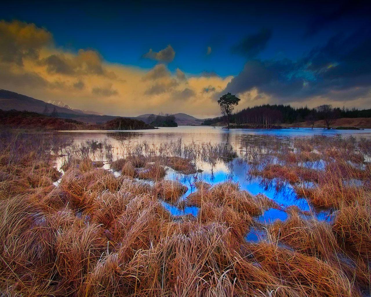 Scotland Lands Windows 7 Scenery Wallpaper - Examples Of Landscape Photography - HD Wallpaper 