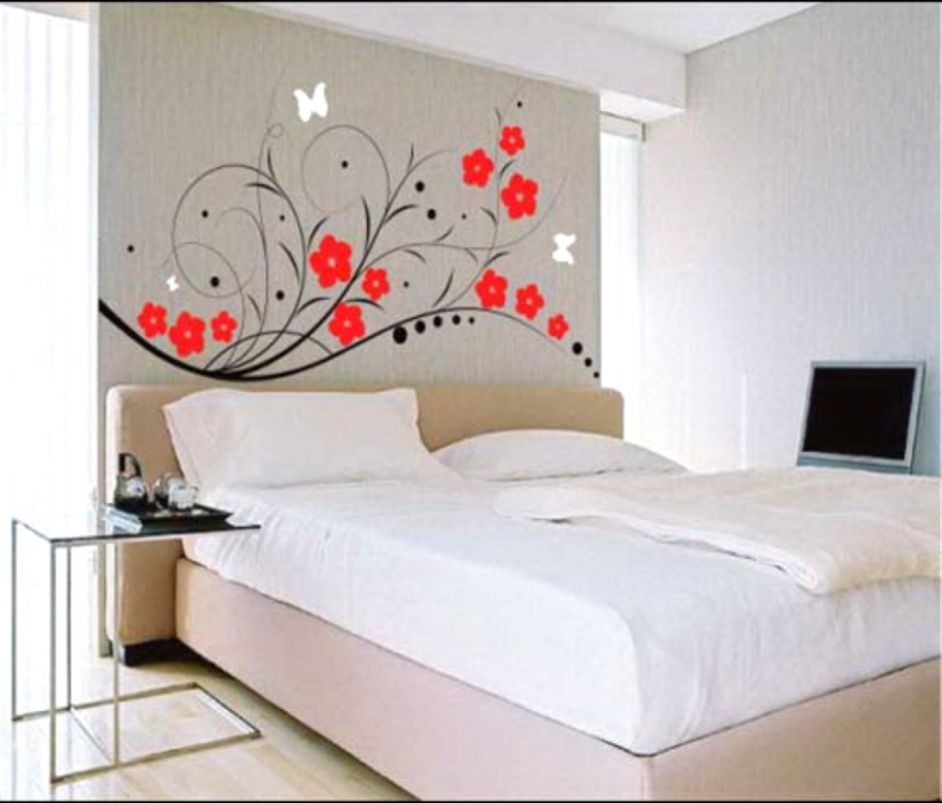 Home Paint Designs Interior Wall Painting New Modern - Design Paint For Bedroom - HD Wallpaper 