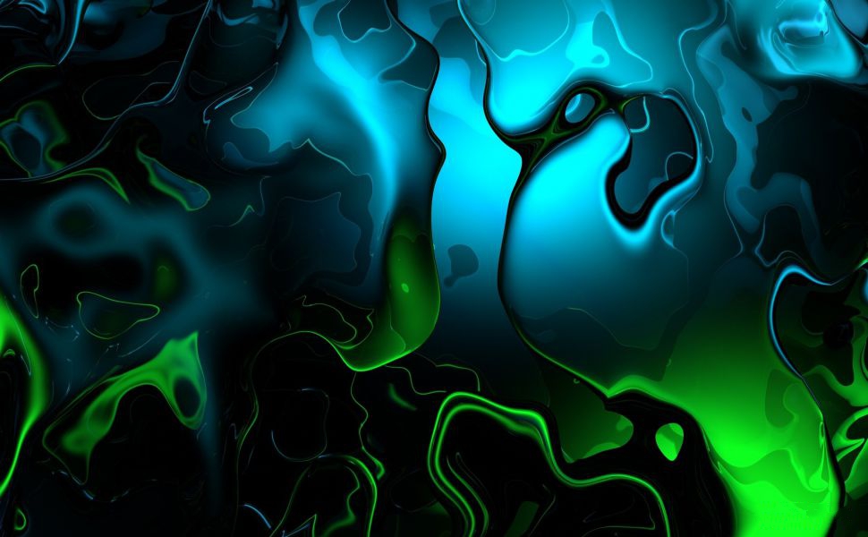 Green And Black Liquid - HD Wallpaper 