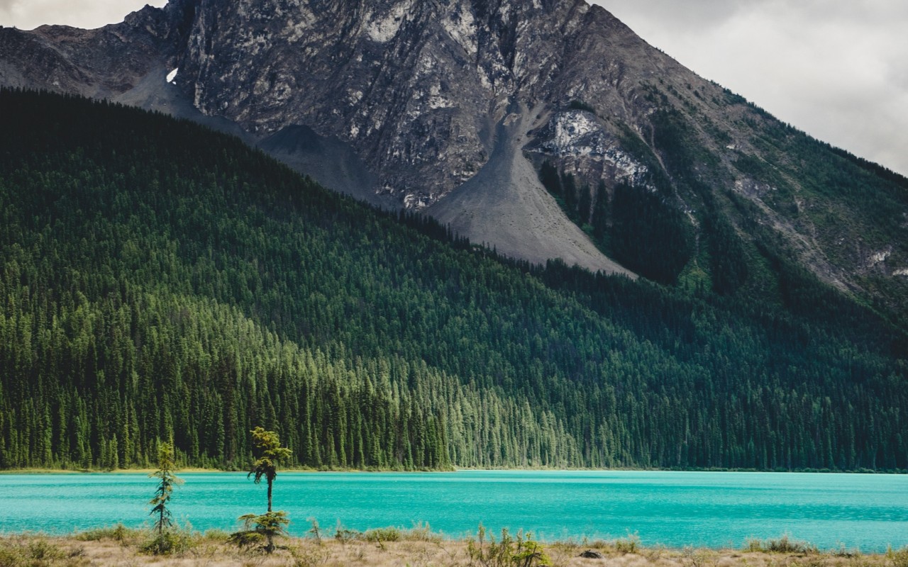 Mountain And River Background - HD Wallpaper 