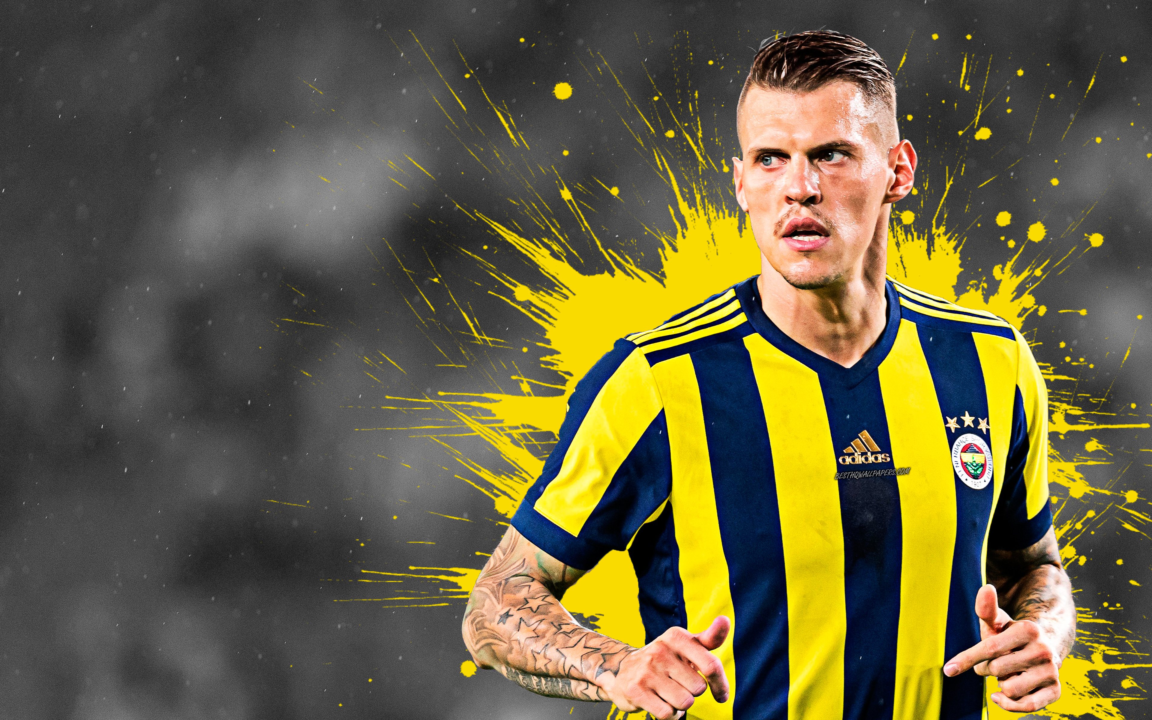 Martin Skrtel, 4k, Fenerbahce Fc, Art, Slovak Football - HD Wallpaper 