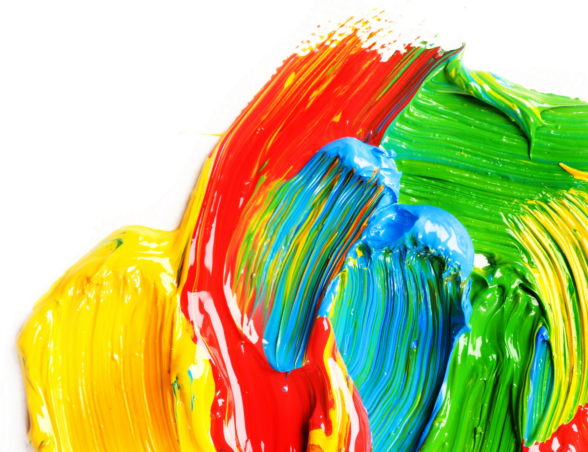 Colourful Paints - Bright Colors - HD Wallpaper 