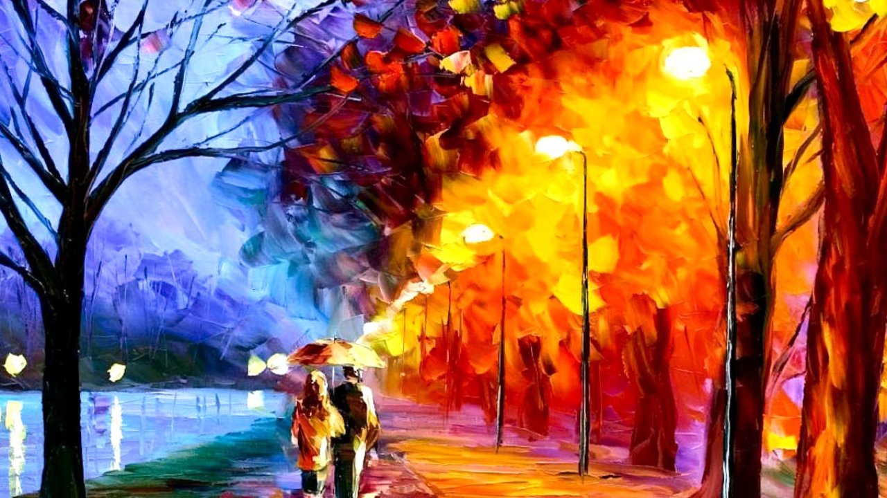 Autumn, Oil, Painting, Desktop, Wallpaper, Amazing, - Art That Mean Something - HD Wallpaper 