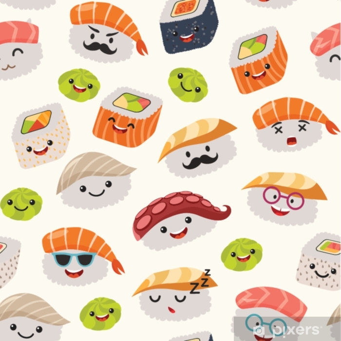 Draw So Cute Sushi - HD Wallpaper 