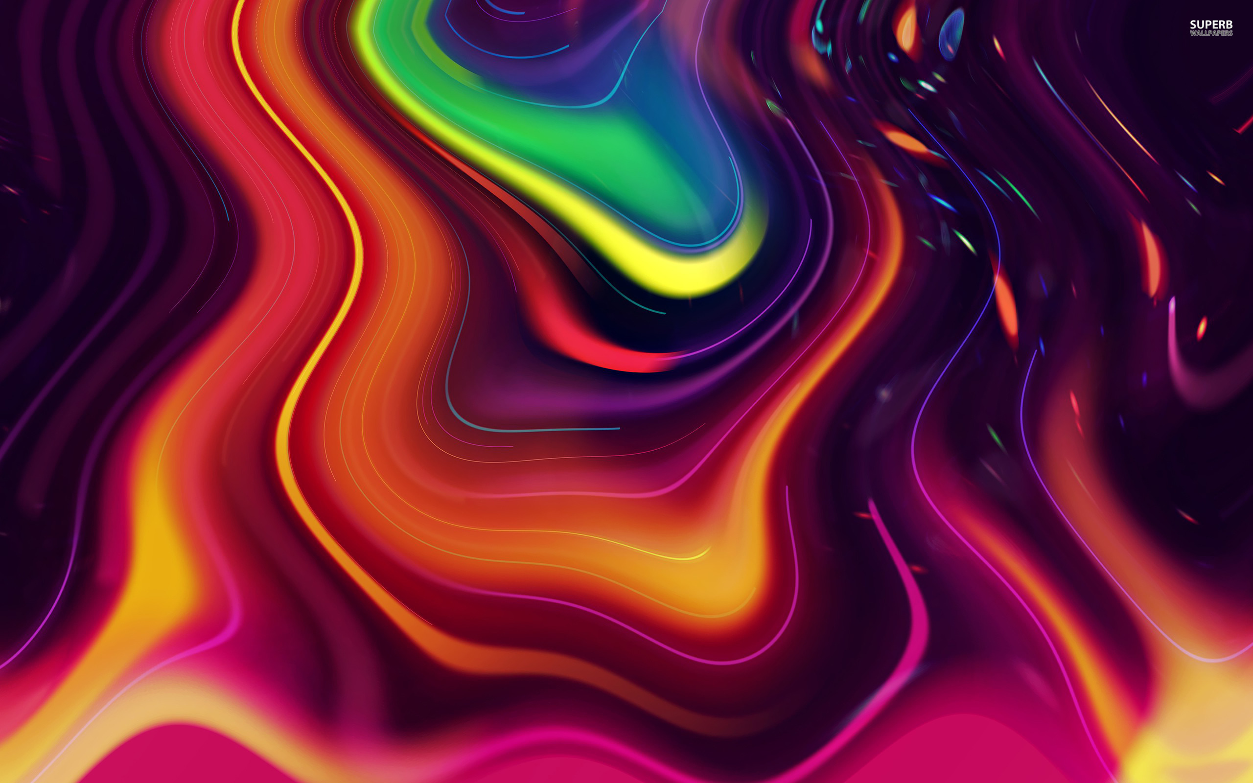 Oil Widescreen Wallpapers - Colorful Oil Spill - HD Wallpaper 
