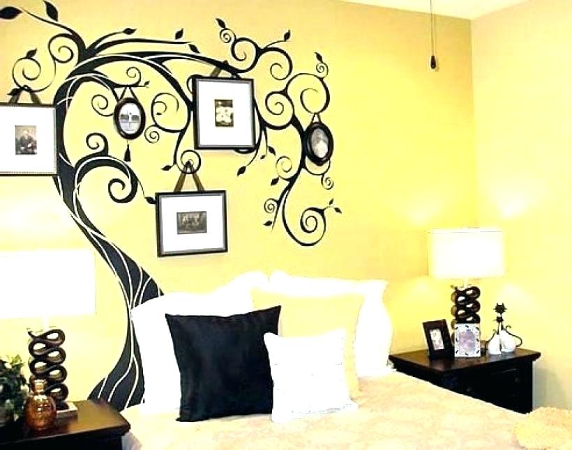 Wall Designs Ideas For Bedrooms Paint Design Ideas - Paint Design In Bedroom - HD Wallpaper 