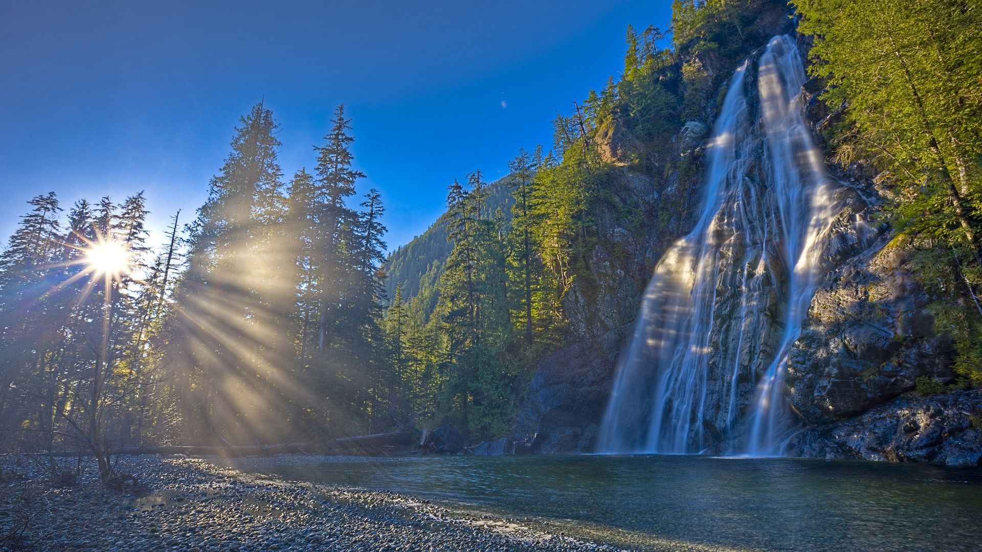 Full Hd Waterfall - HD Wallpaper 