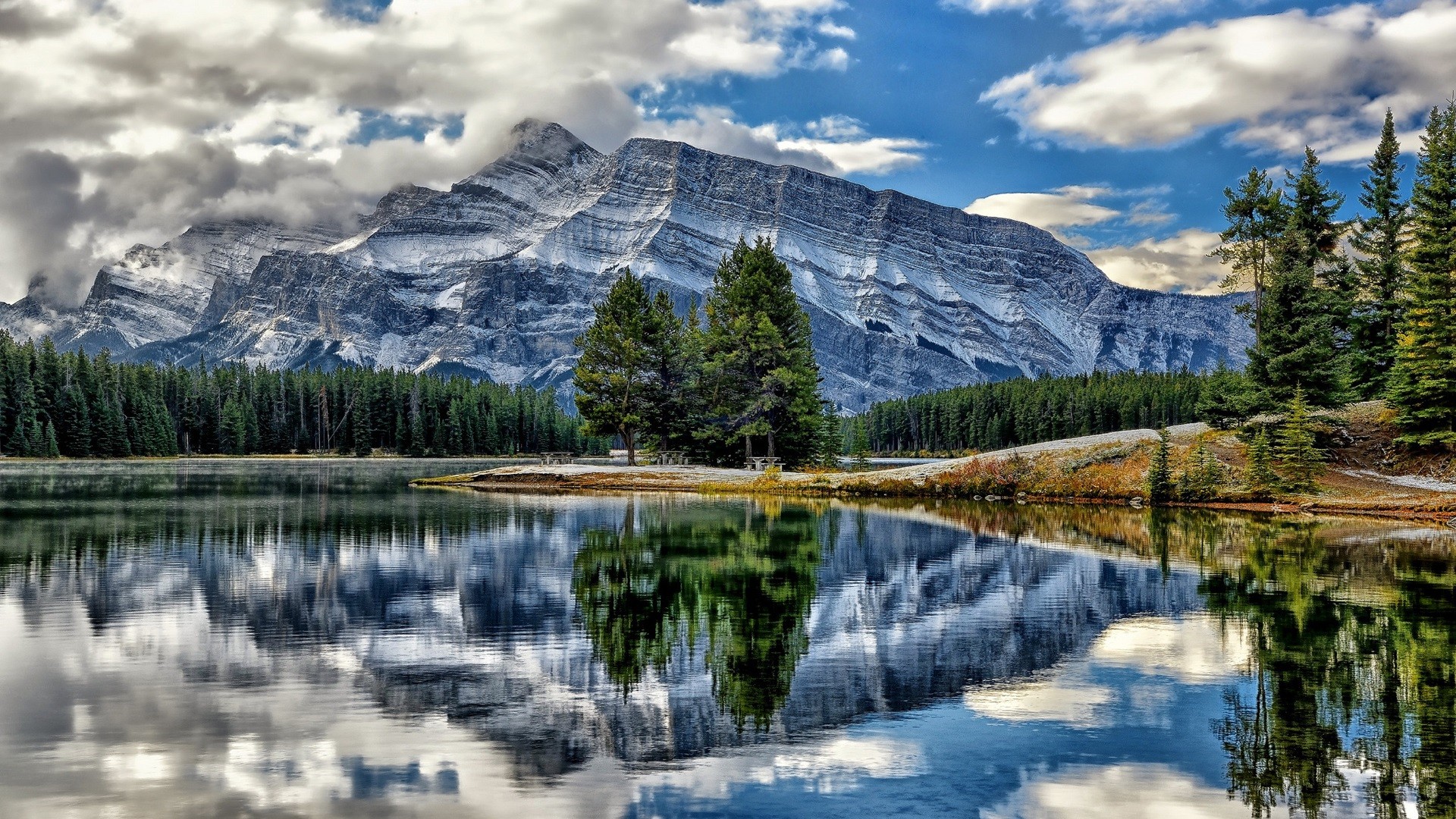 Cool Hd Wallpapers High Resolution Desktop Wallpapers - Two Jack Lake - 1920x1080 Wallpaper Cool Hd Wallpapers High Resolution Desktop Wallpapers - Two Jack Lake - 1920x1080 Wallpaper