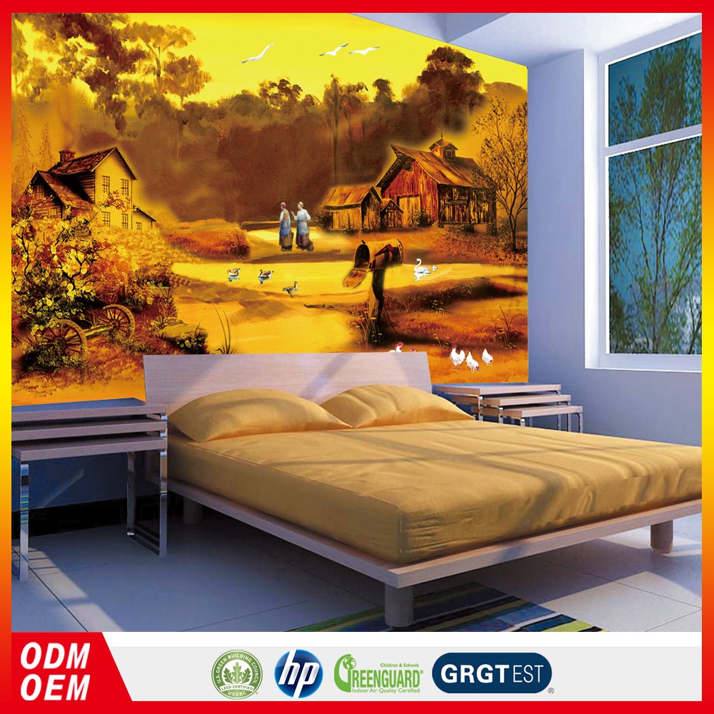 3d High Quality European Damask Wallpaper 3d Wall Nature - Painting - HD Wallpaper 