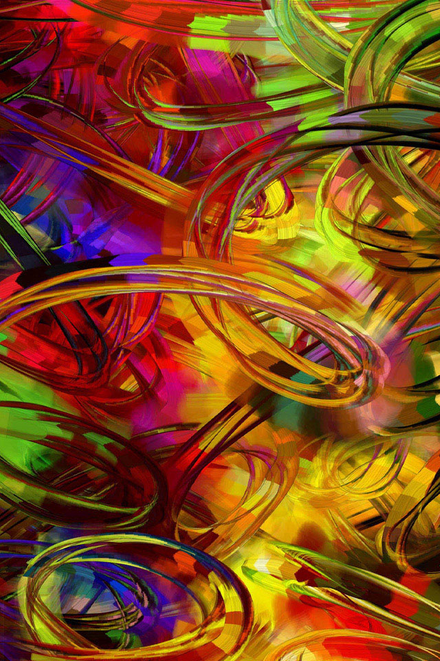 Circular Painting Wallpaper - Colors Live - HD Wallpaper 