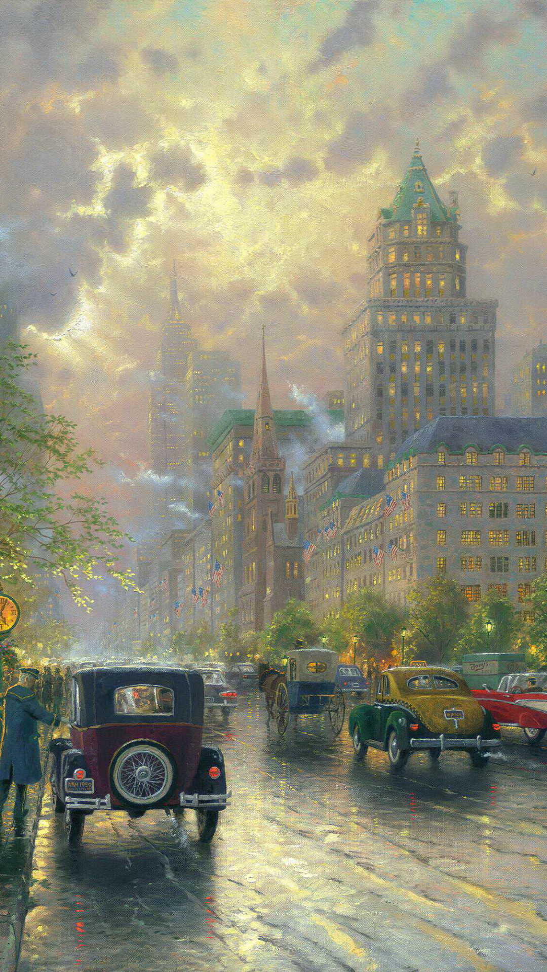 Thomas Kinkade New York Fifth Avenue - HD Wallpaper 