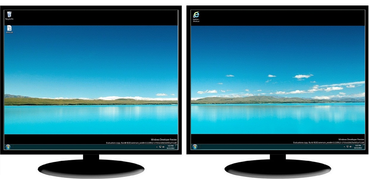 Windows 10 Multiple Taskbars - HD Wallpaper 