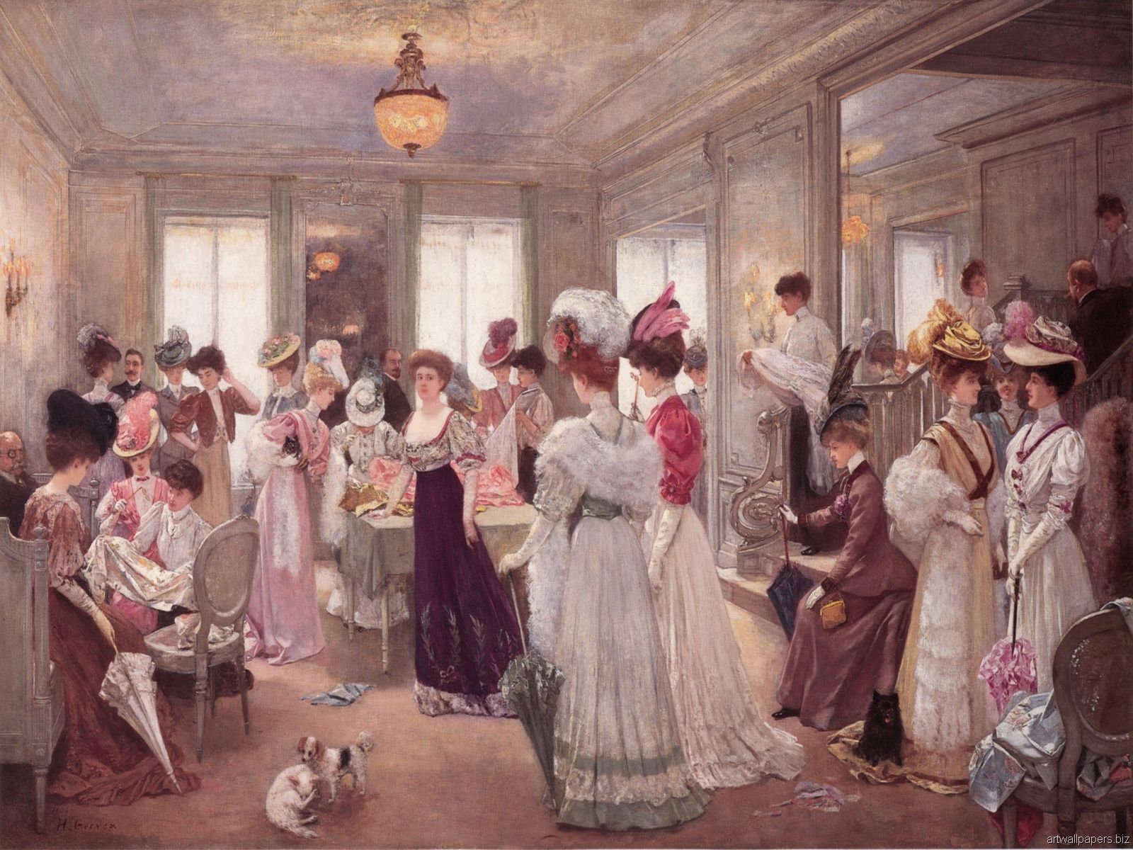 Henri Gervex Cinq Heures Chez Paquin - HD Wallpaper 