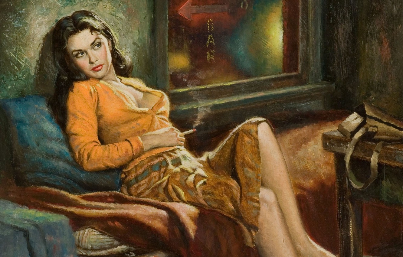 Photo Wallpaper Girl, Figure, Picture, Painting, Art, - Rudy Nappi - HD Wallpaper 