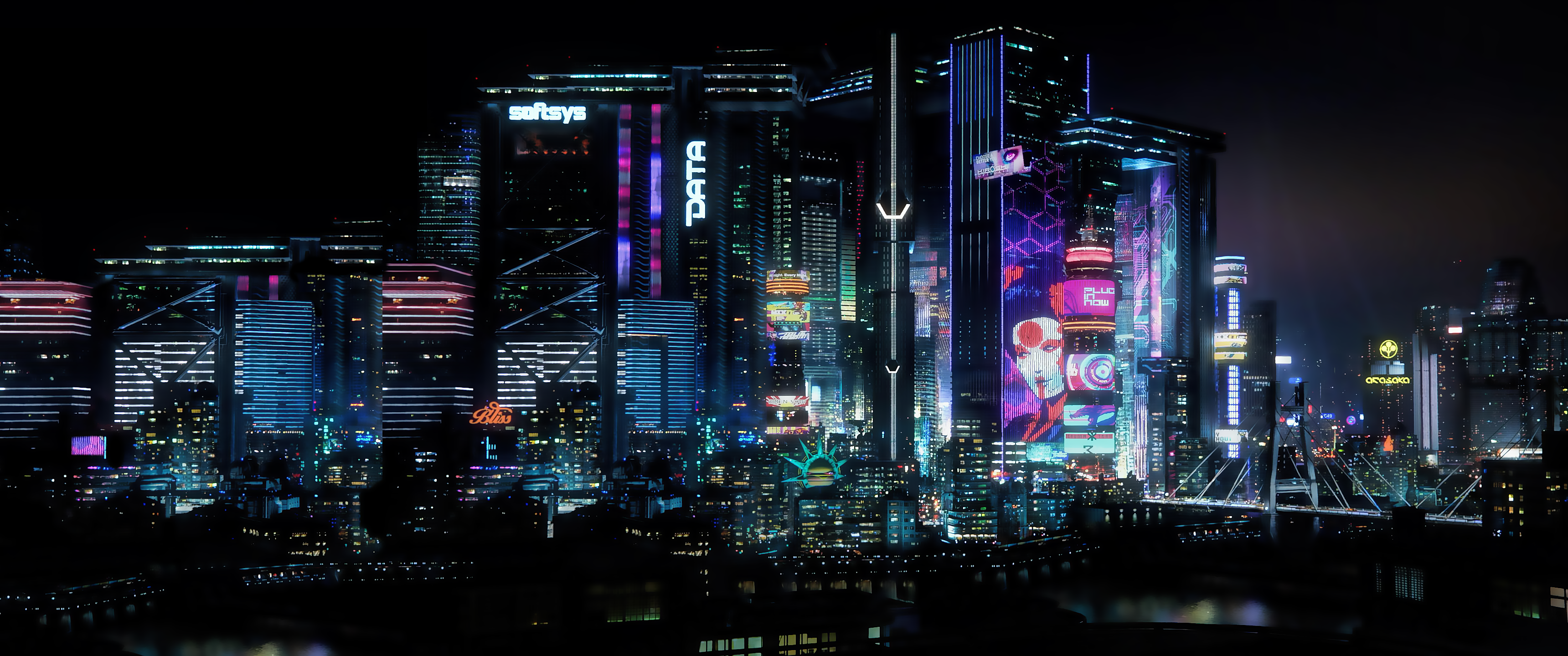 Cyberpunk 2077 Night City Wallpaper 4k - 3440x1440 Wallpaper - teahub.io