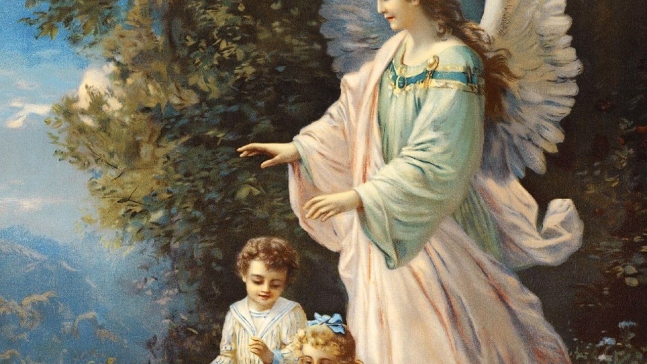 Angel, Painting, Wallpaper, Amazing, Artworks, Classic - Psalm 91 4 Jesus - HD Wallpaper 