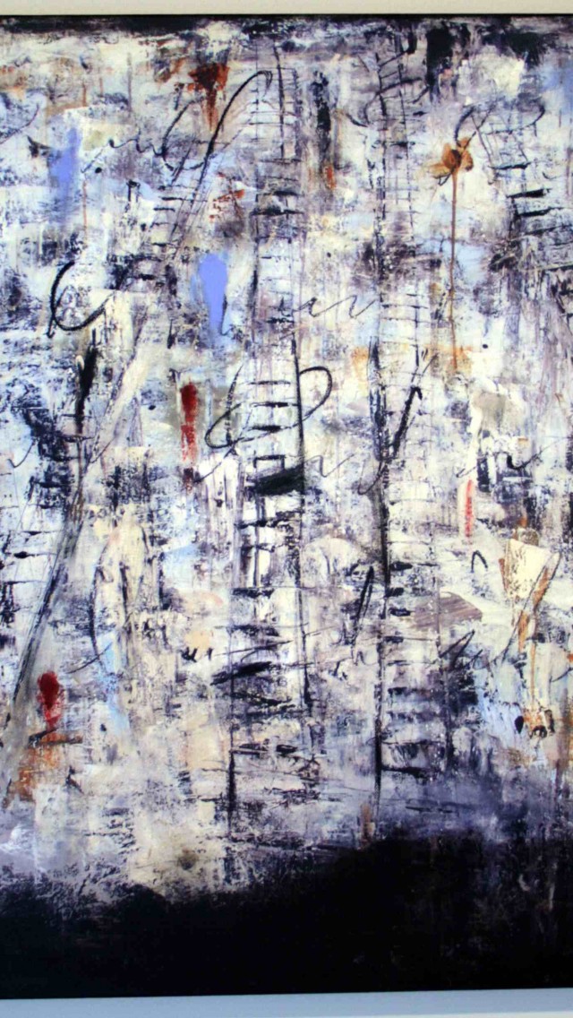 Ladder Painting Iphone Wallpaper - Ascend - HD Wallpaper 