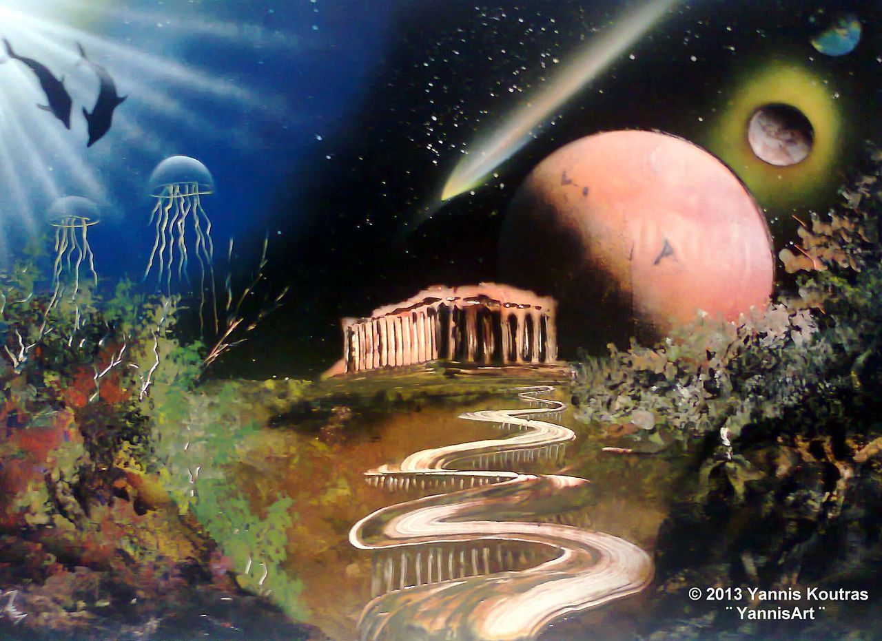 Example Of Space Painting - HD Wallpaper 