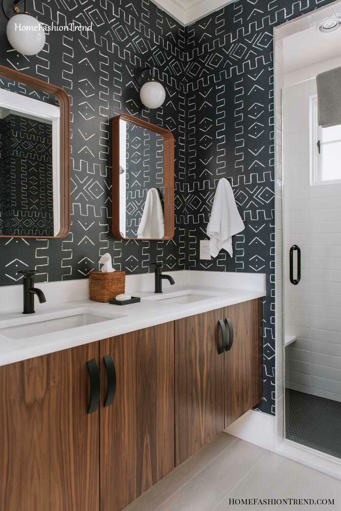 How About Something Like That This Toilet Bet Without - Lavabo Com Papel De Parede Preto - HD Wallpaper 