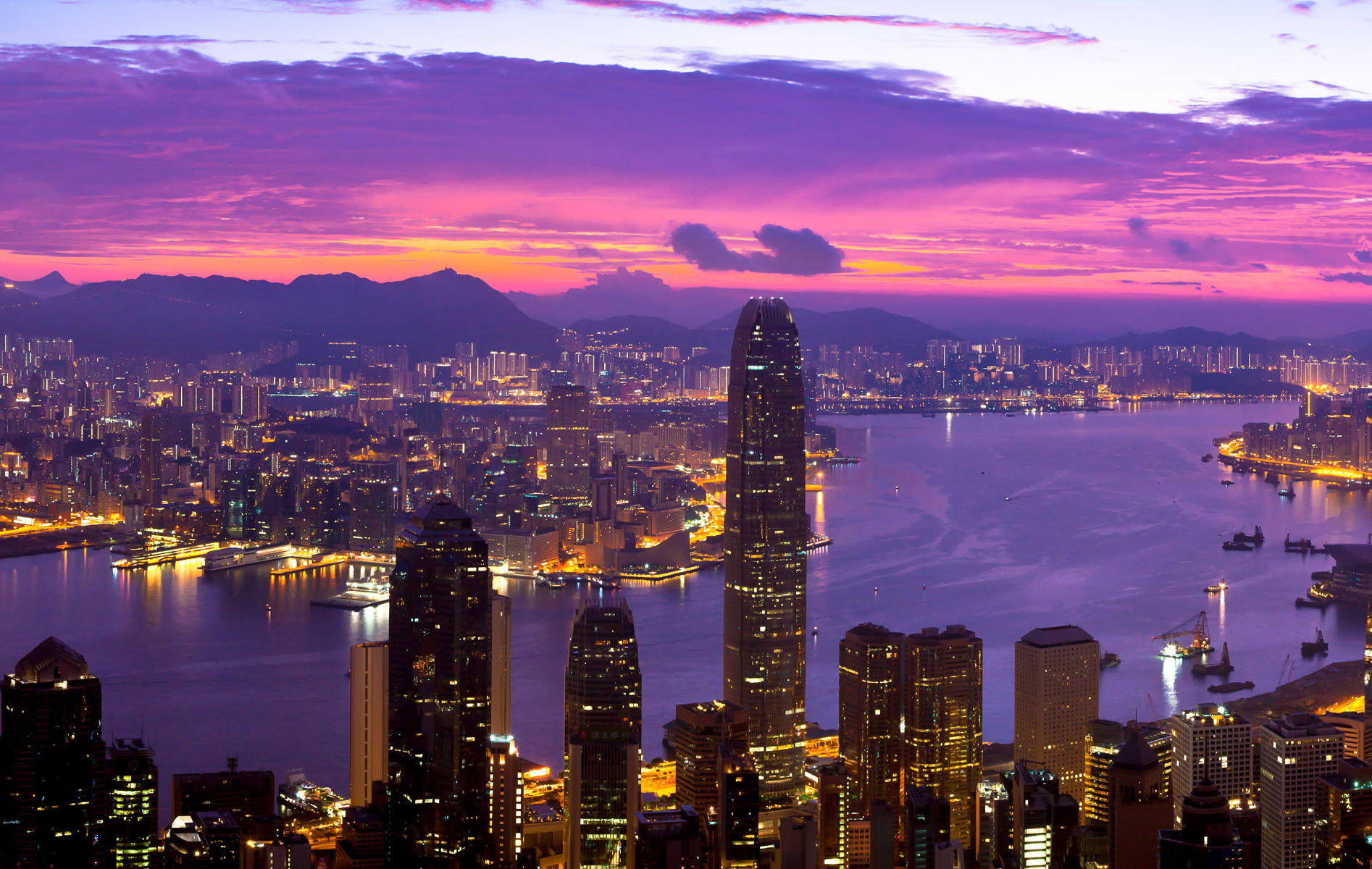 Panoramic Wallpaper Windows 7 - Best Background Hong Kong - HD Wallpaper 