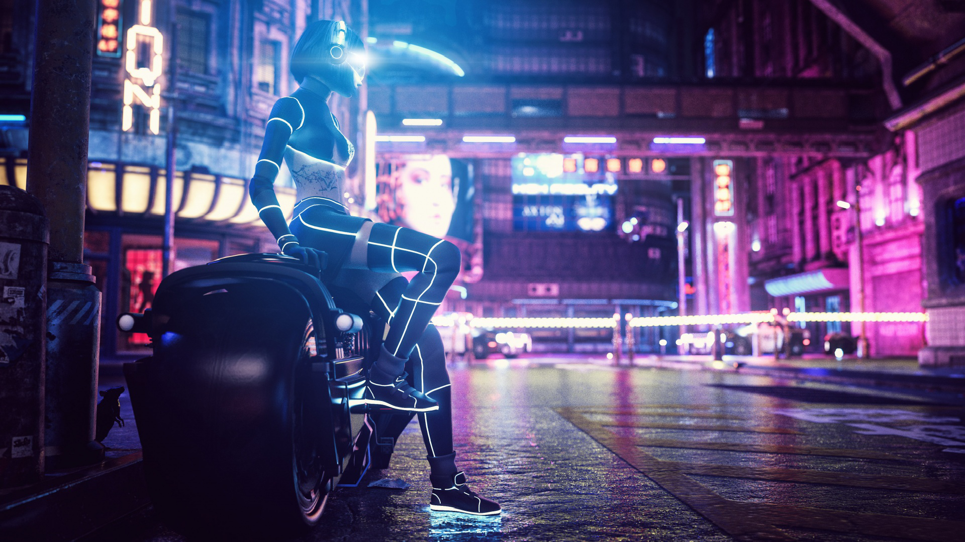 Neon Daz3d - HD Wallpaper 