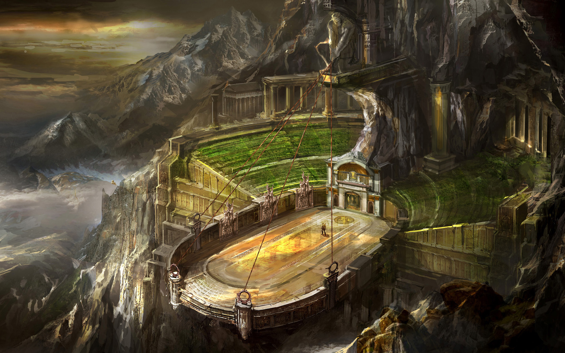 Live Arena Wallpapers - God Of War 3 Concept - HD Wallpaper 
