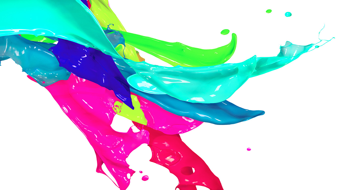 Color Paint Splash - HD Wallpaper 