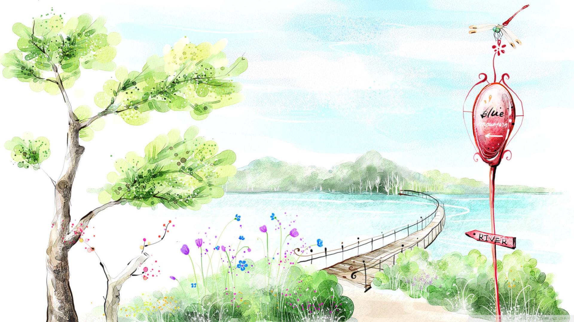 Ania Z Zielonego Wzgórza Biała Droga Rozkoszy - HD Wallpaper 