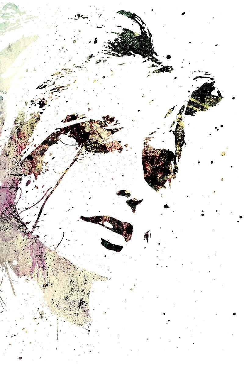 Wallpaper Portrait, Girl, Spray, Paint - Spray Paint Art Wallpaper Iphone - HD Wallpaper 