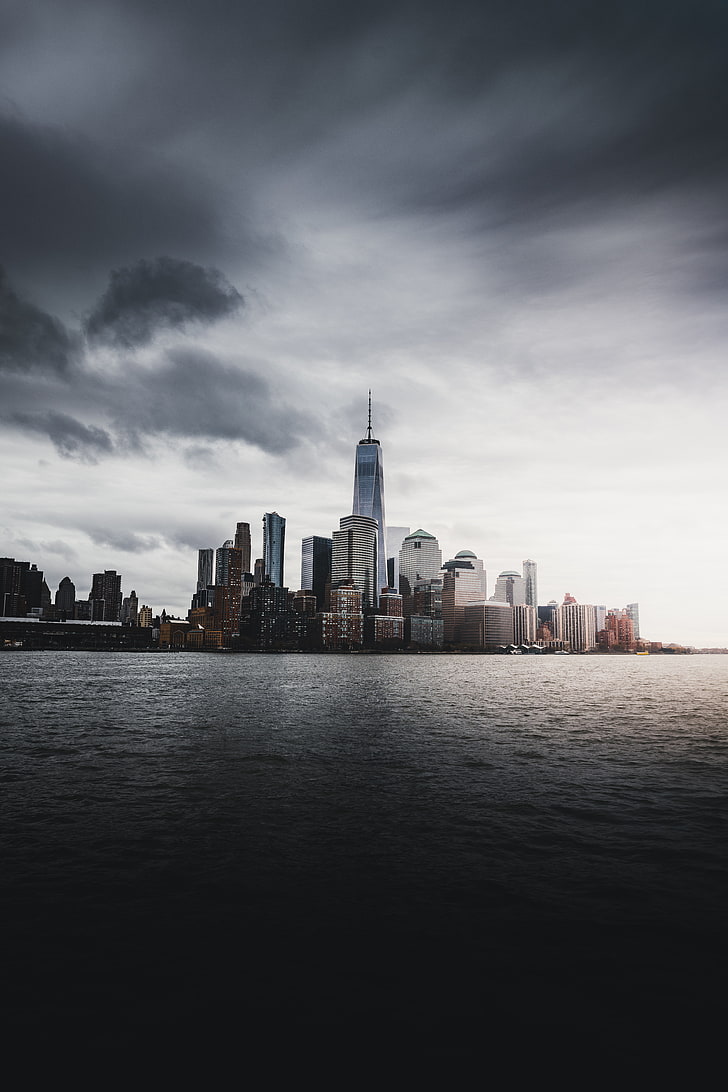 Cityscape Wallpaper, New York, Skyscrapers, Panorama, - HD Wallpaper 
