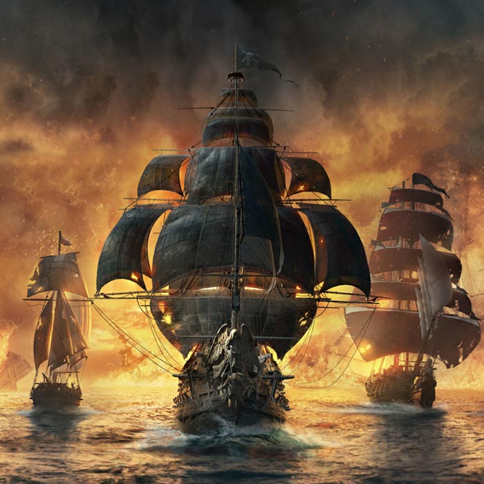 Dual Monitors Wallpaper Engine - Ubisoft Skull And Bones - HD Wallpaper 