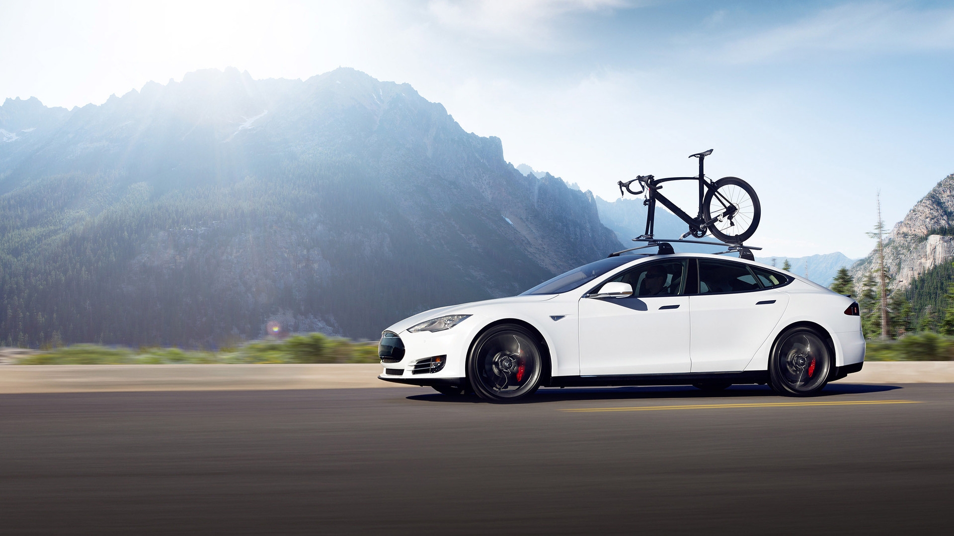 White Tesla Model S Dual Motor For 1920 X 1080 Hdtv - Tesla Model X Hd - HD Wallpaper 