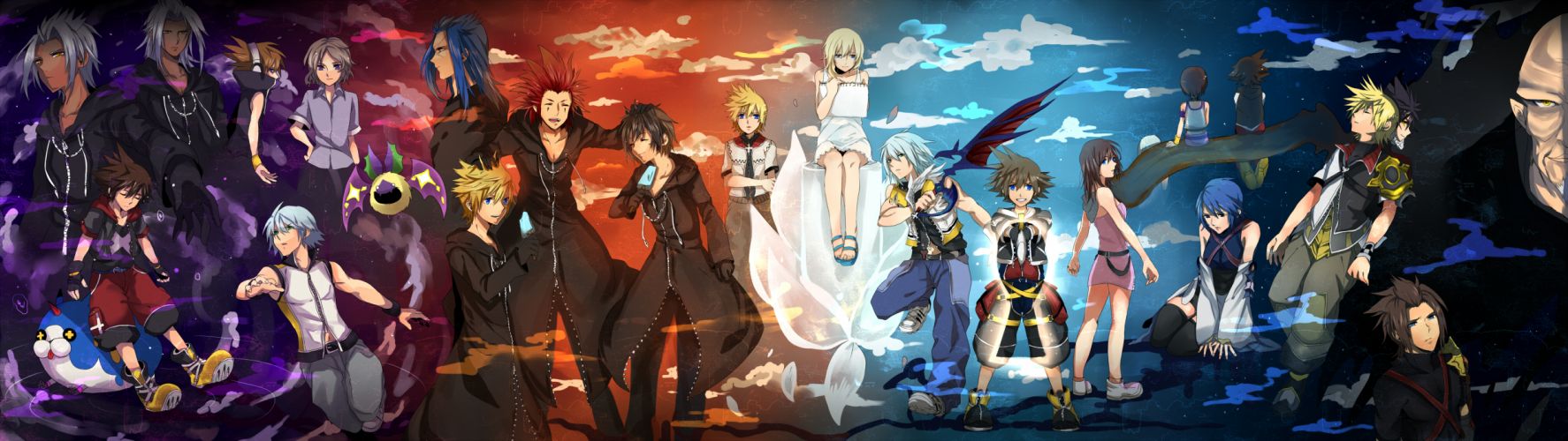 Dual Monitor Wallpaper Kingdom Hearts - HD Wallpaper 