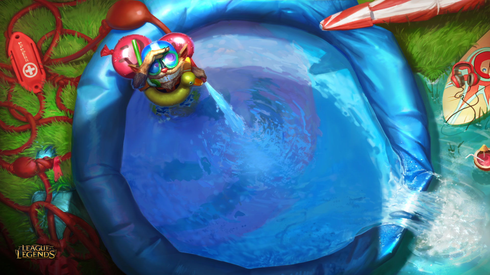 League Of Legends Wallpaper Pool Party - HD Wallpaper 
