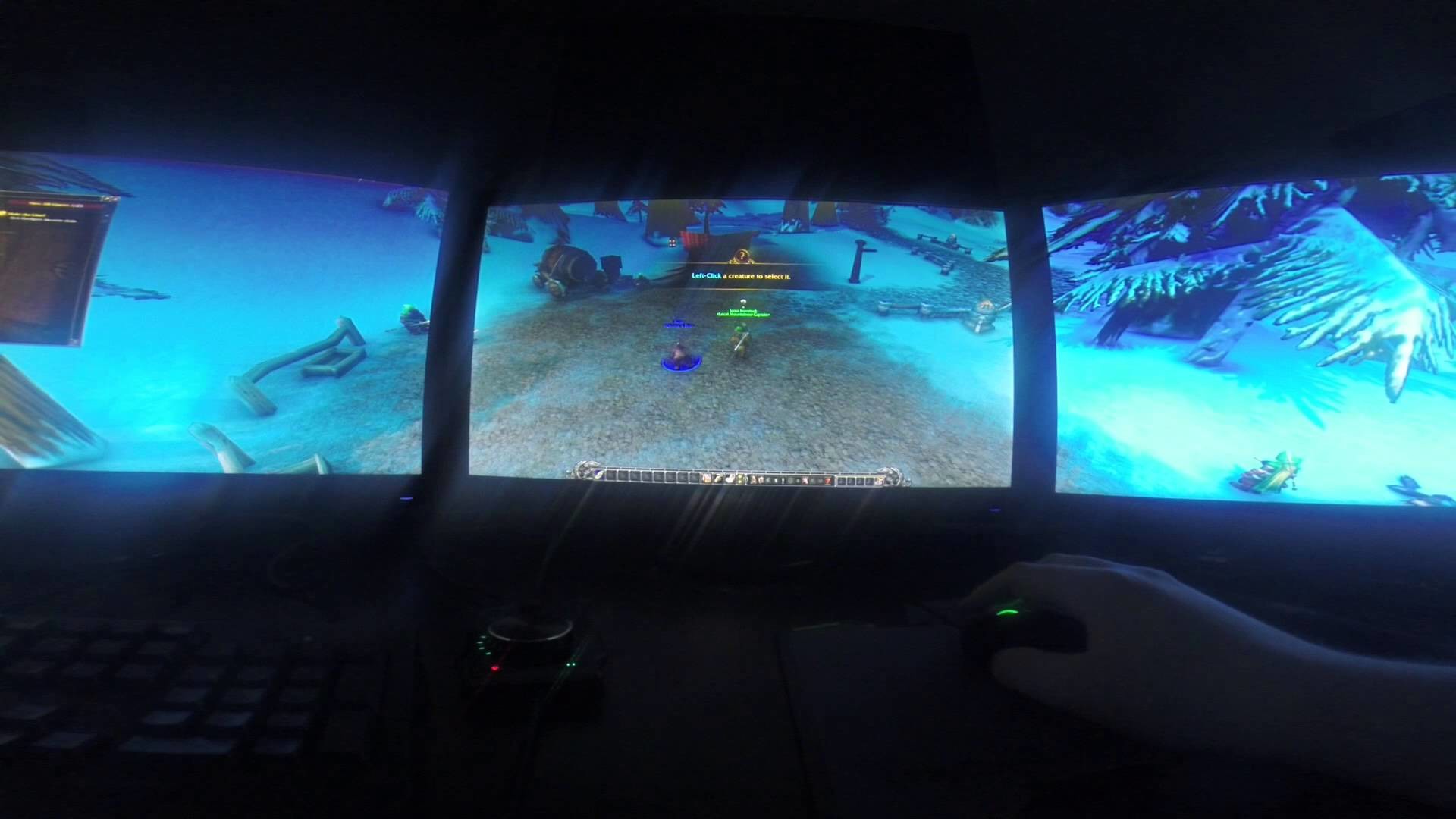 World Of Warcraft On Three Monitors 
 Data-src - Screen - HD Wallpaper 