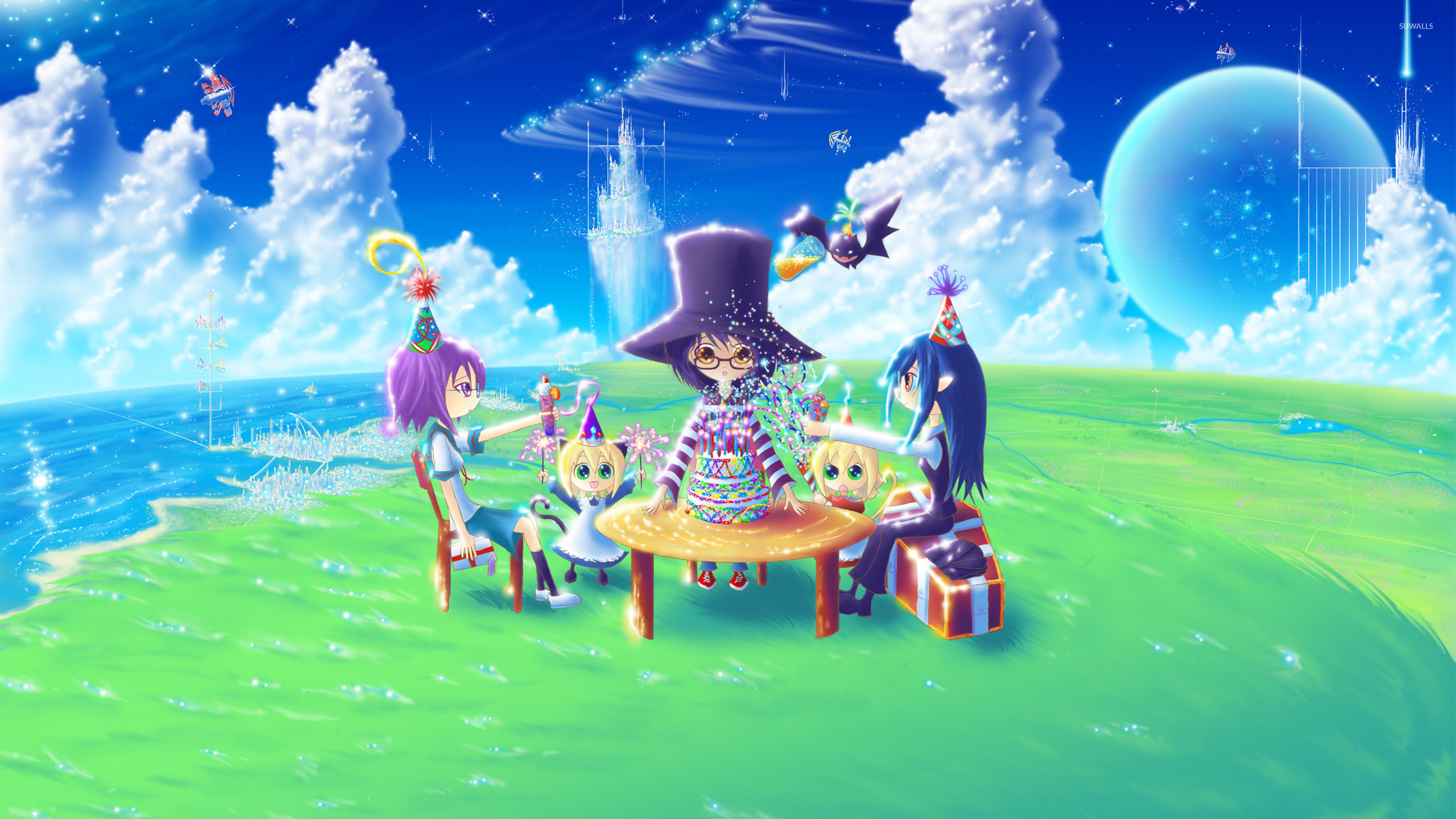 2560x1440, Birthday Party Wallpaper 
 Data Id 206804 - Birthday Wallpaper Anime - HD Wallpaper 