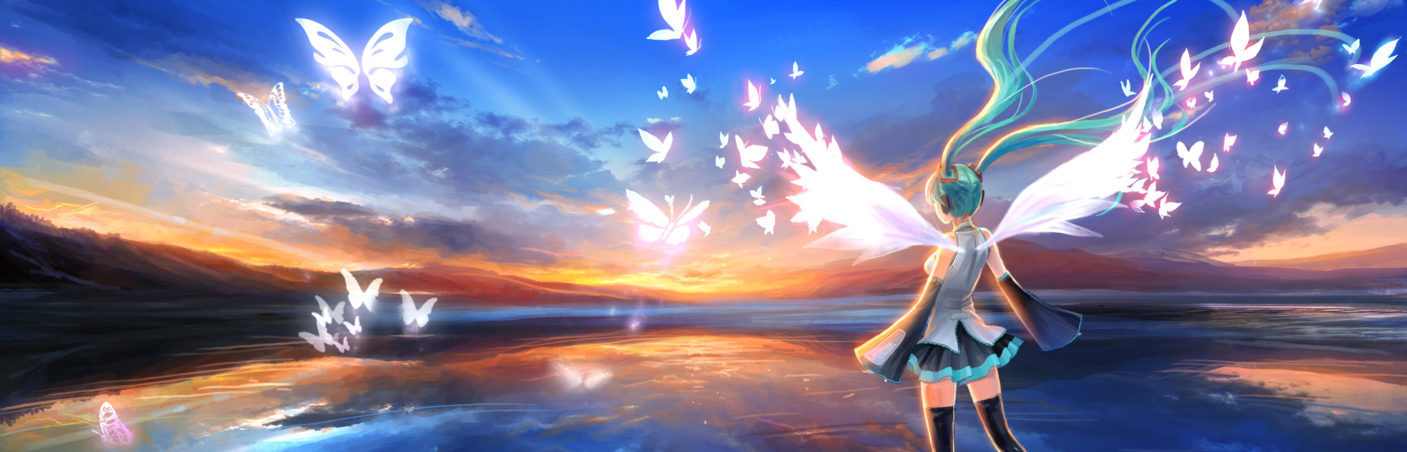 Dual Monitor Wallpaper Anime - HD Wallpaper 