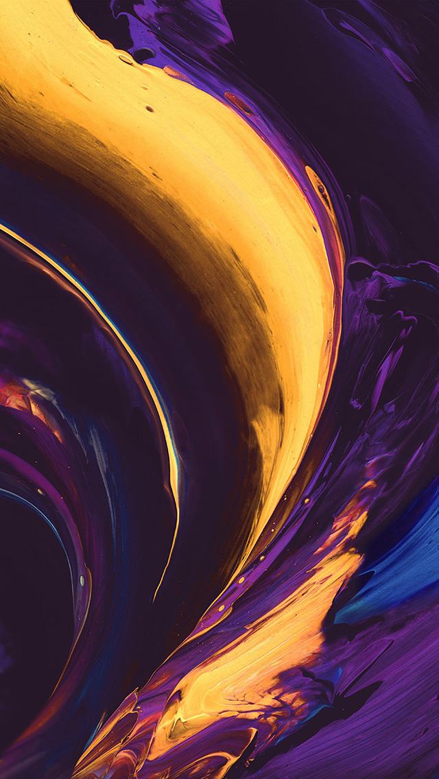 Yellow Purple And Grey Abstract Art - HD Wallpaper 