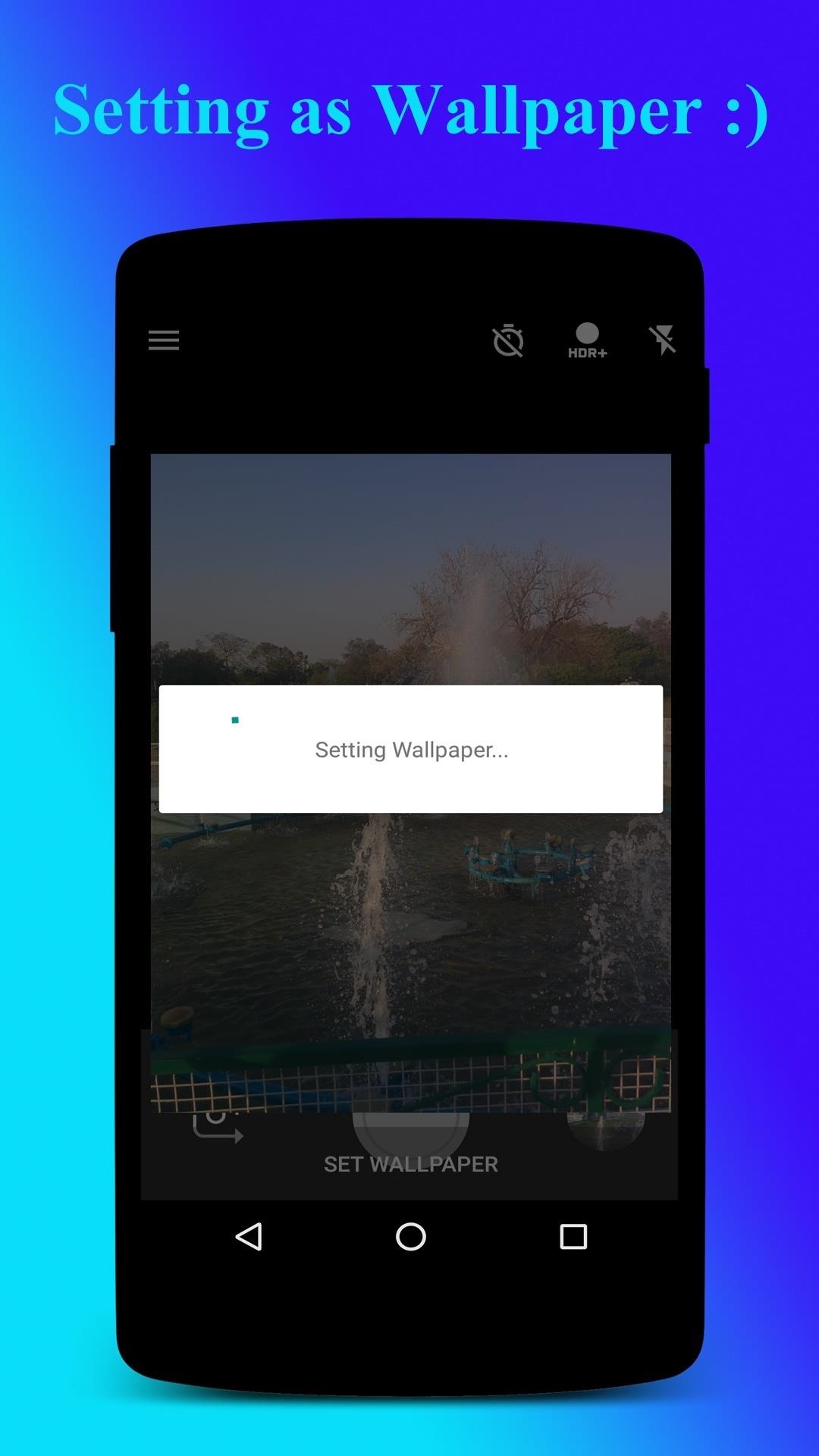 How To Set A Selfie Wallpaper With One Touch Without - Animation - HD Wallpaper 