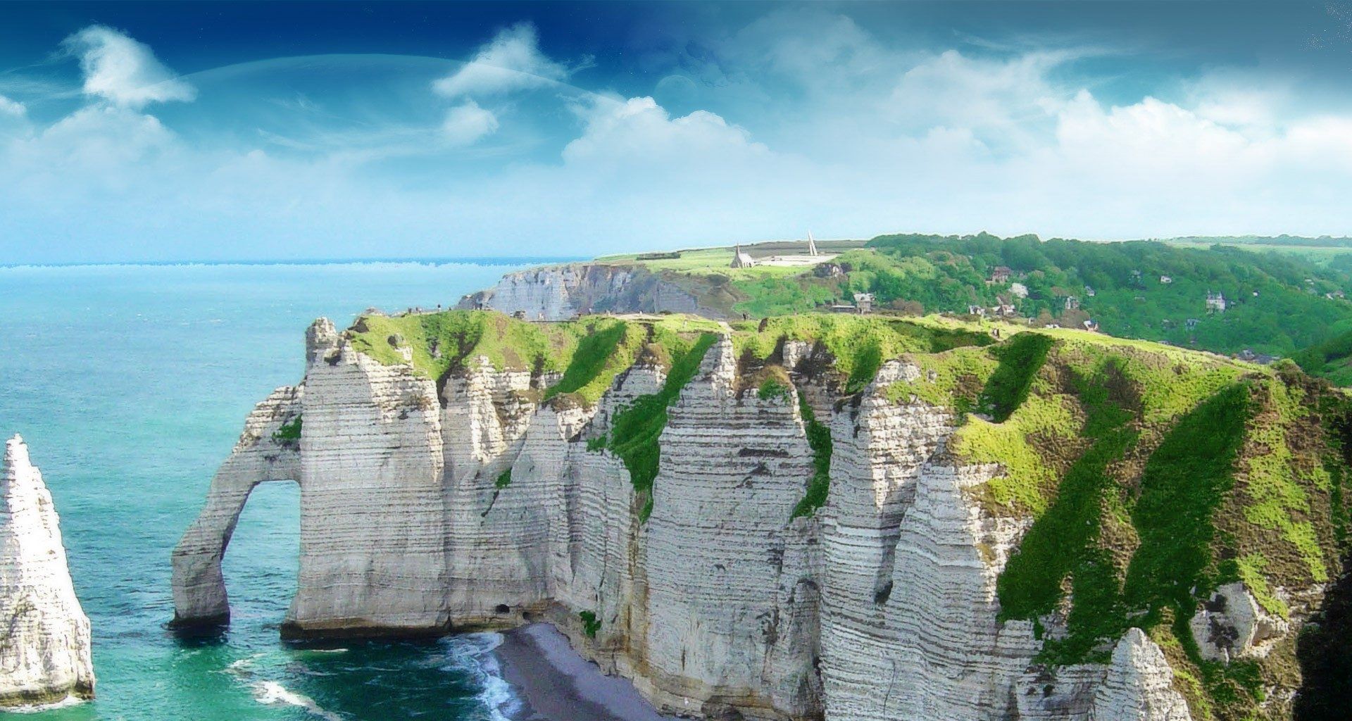 Aval Cliff - HD Wallpaper 