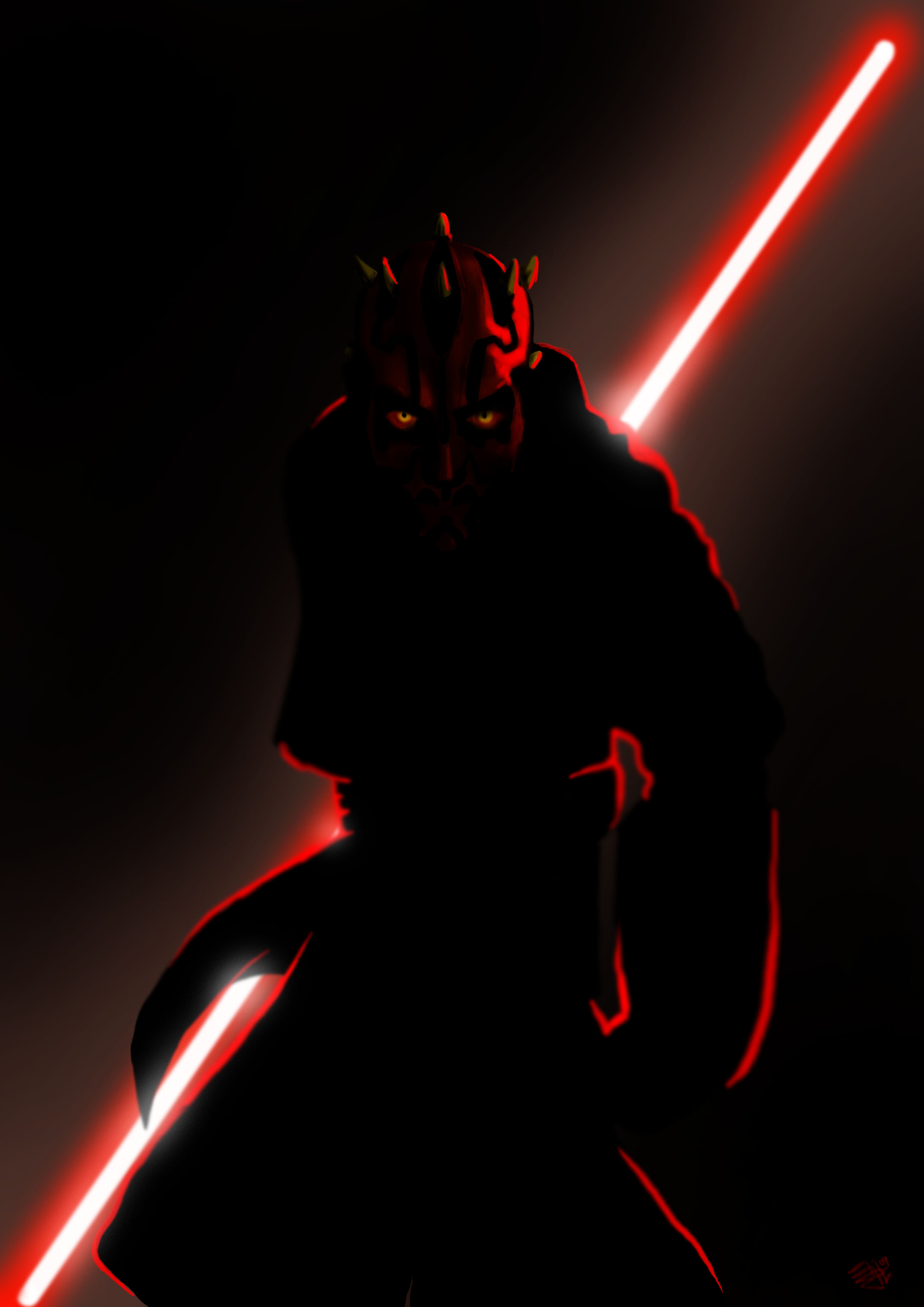 Maul Wallpaper Hd Darth Maul Iphone Wallpapers The - Darth Maul Wallpaper Hd - HD Wallpaper 