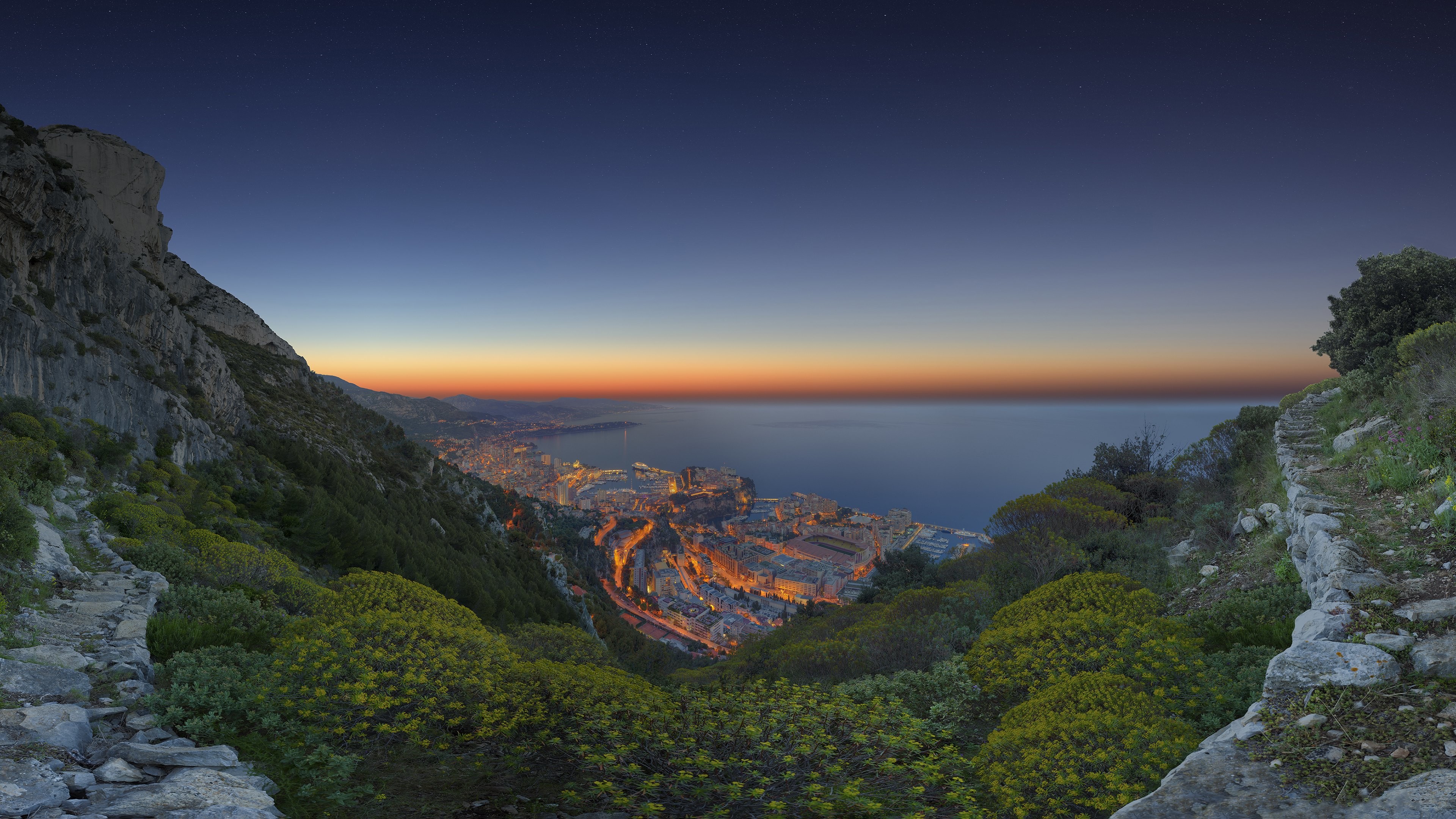 Hot Sunrise In This Panoramic Picture From Monaco Featured - Panorama Wallpapers 4k - 3840x2160 Wallpaper Hot Sunrise In This Panoramic Picture From Monaco Featured - Panorama Wallpapers 4k - 3840x2160 Wallpaper