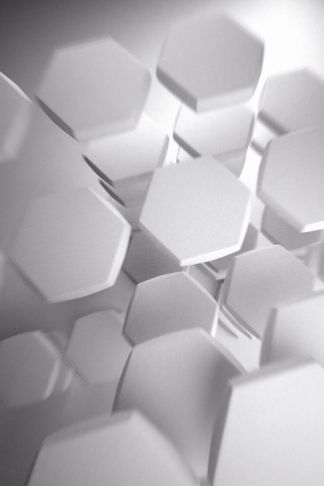 Hd White Hexagon Designs Iphone 4s Wallpapers - White Mobile Wallpapers Hd - HD Wallpaper 