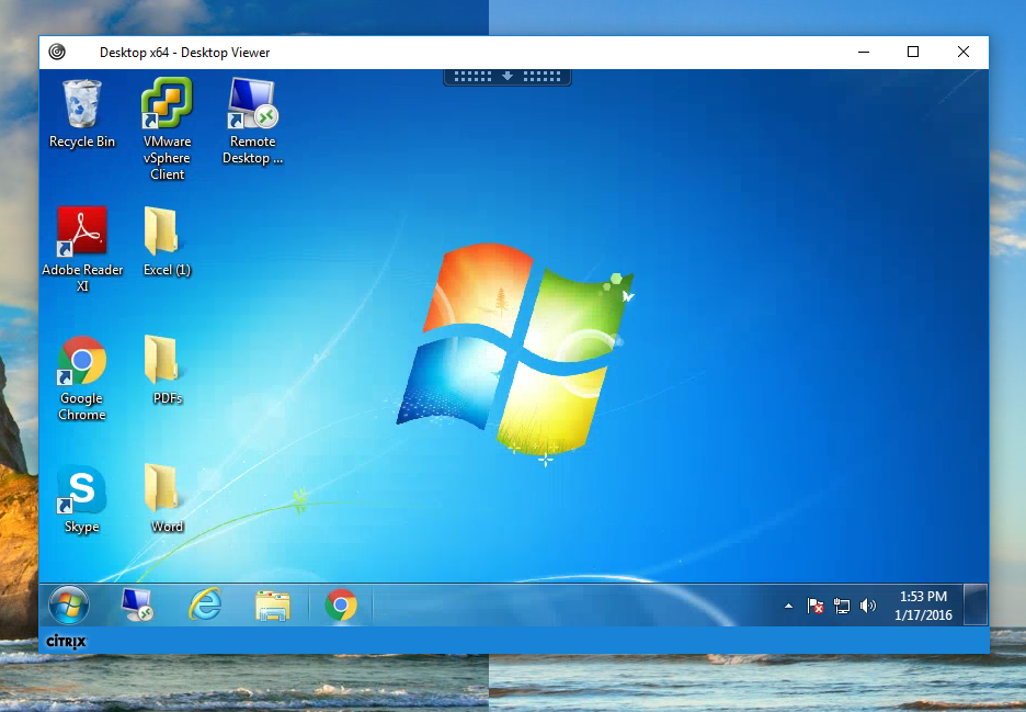 Citrix Receiver 2 Screens Drag The Window Into The - Internet Is Not Working Windows 7 - HD Wallpaper 