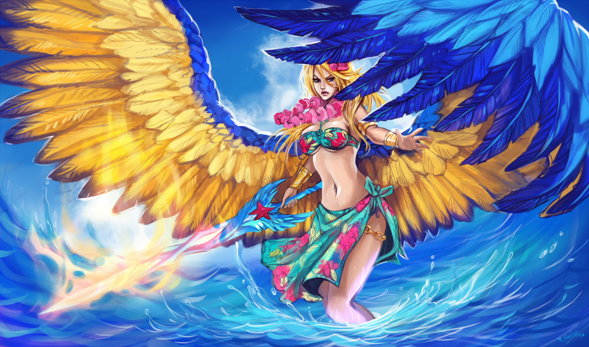 League Of Legends Pool Party Fanart - HD Wallpaper 