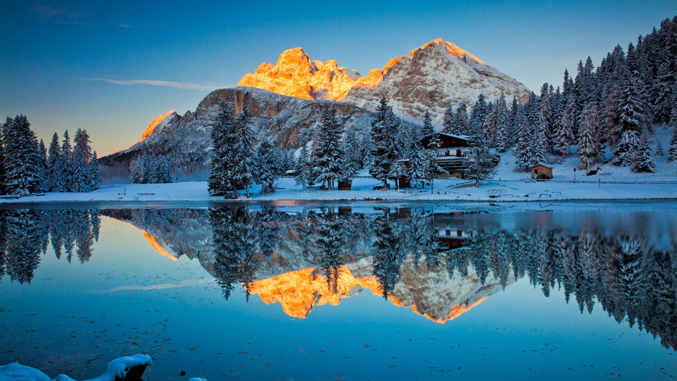 Italian Secret Su Lina Lake-windows 10 Hd Wallpaper2015 - Winter Background For Windows 10 Hd - HD Wallpaper 